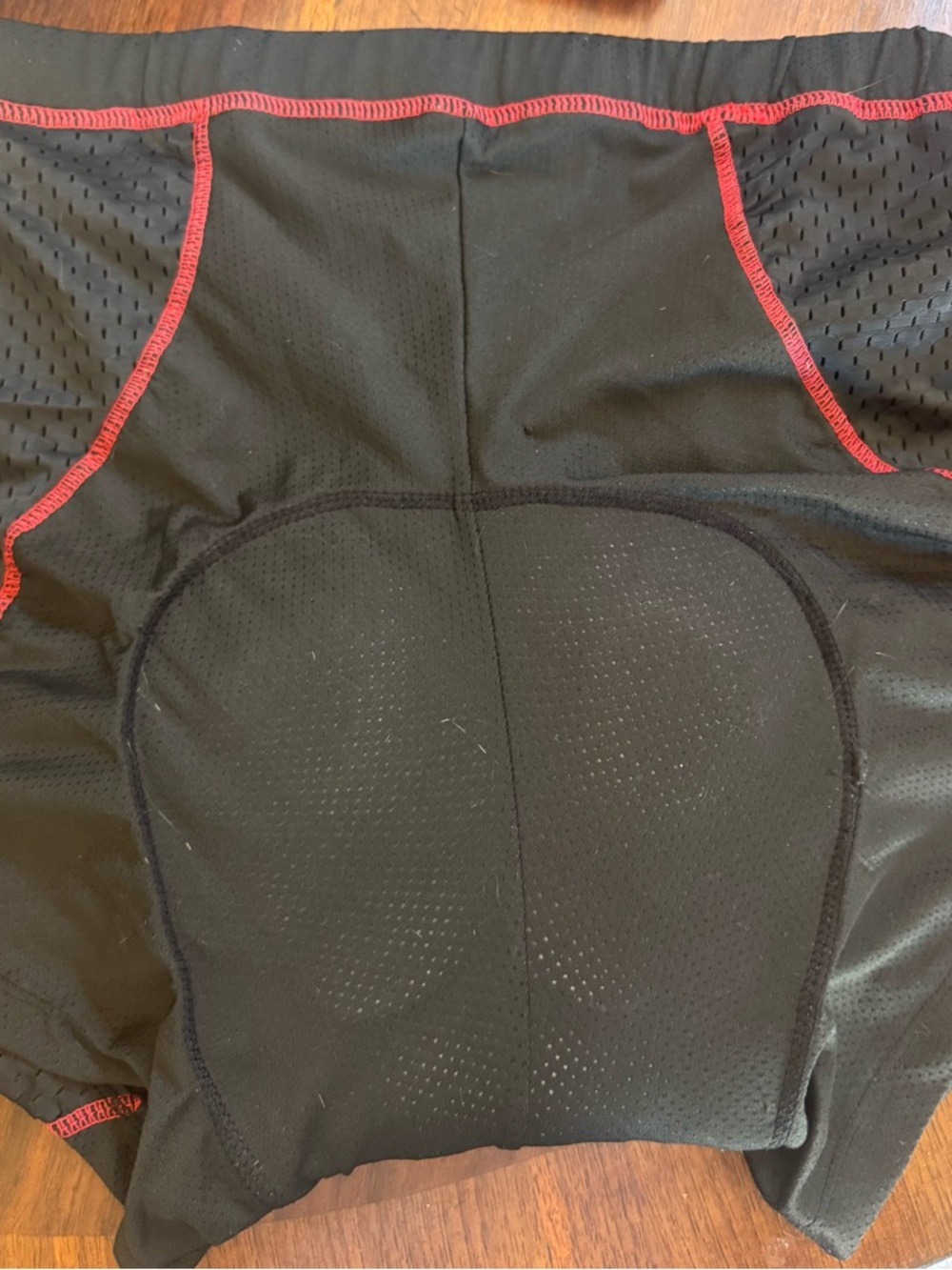 Black Cycling UNDER Shorts with Red Trim